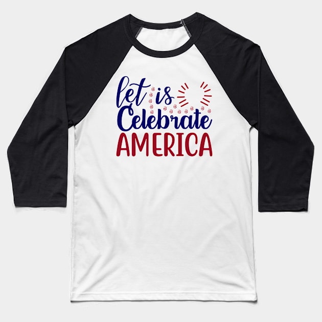 Is Celebrate America Baseball T-Shirt by Saldi